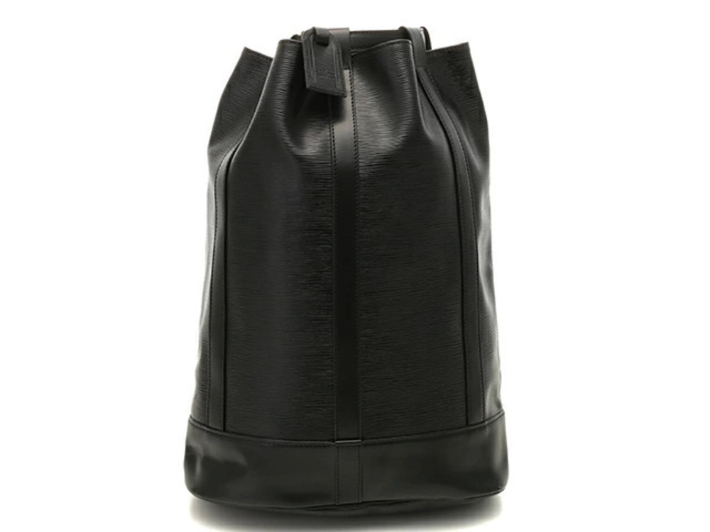 LOUIS VUITTON Bag Randonee Shoulder Hobo Epi Leather Noir Black
